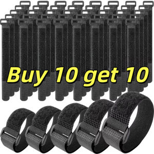 Buy 10 get 10 Nylon Cable Winder Rope Belt Cargo Luggage Fastener Straps