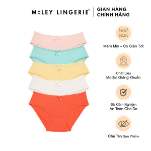 Combo 5 Quần Lót Nữ Cotton Phối Ren 2 Bên Sườn Kháng Khuẩn Tốt Miley Lingerie