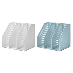 Foldable File Organizers Thickened Plastic Storage Box For Office Desk Space Saving Plastic Document Holders Rack