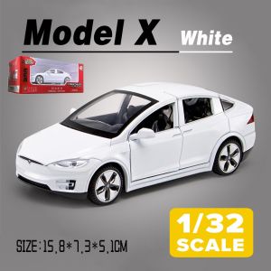 ef 1: 32 Tesla MODEL X Alloy Car Model Diecasts & Toy Vehicles Toy Cars Kid Toys For Children Gifts Boy Toy