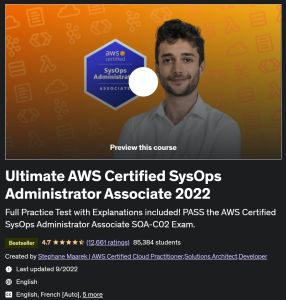 AWS Ultimate Certified SysOps Administrator Associate Course 2023 Voucher