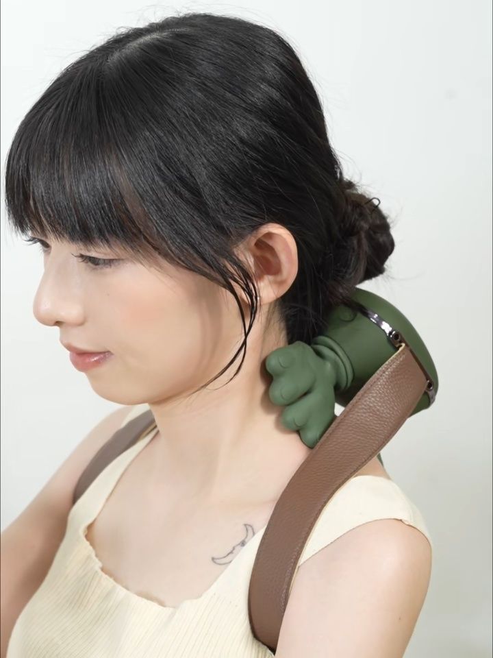 Electric Neck Massager 6D Hand Simulation Heated USB Rechargeable Shoulder Back Body Massager Pengurut Leher Urut