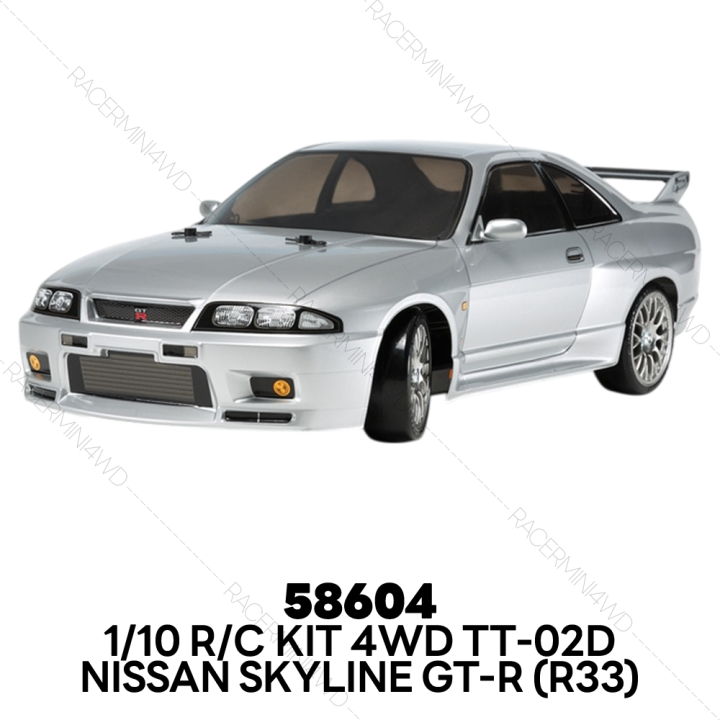TAMIYA 1/10 R/C 4WD Nissan Skyline GT-R (R33) (TT-02D Chassis