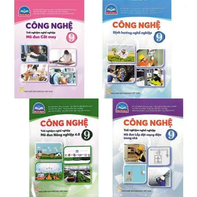 Sách giáo khoa Công nghệ 9 - Mô đun Cắt may Nông nghiệp Lắp đặt mạng điện trong nhà định hướng nghề nghiệp (kèm bao)
