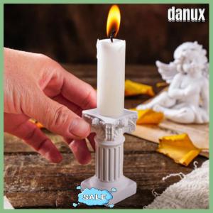 danux Roman Pillar Greek Column Statue Pedestal Candlestick Stand Figurine Sculpture Indoor Home Dinning Room Garden Scenery Decor