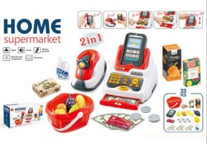 (BISA COD) Mainan Anak Supermarket 33pcs 2in1 Mainan Edukatif Anak