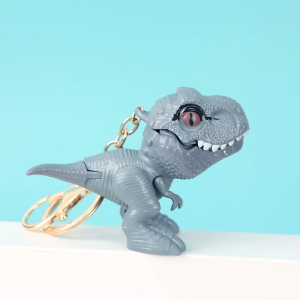 KY015 Creative Cute Biting fingers dinosaur keychain Bell