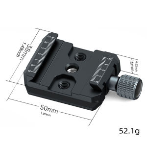 Arca Swiss Quick Release Plate For Tripod with 3/8” & 1/4” Screw / Cold Shoe Quick Release Plate Arca QR Clamp for DJI DSLR Camera