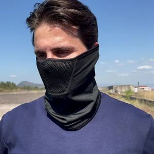 ผ้าคลุมศีรษะป้องกันแสงแดดในฤดูร้อน Masker Bersepeda สำหรับปั่นจักรยานหมวกยุทธวิธีผ้าพันคออุ่นกันลมกันฝุ่นรถจักรยานยนต์กลางแจ้งได้