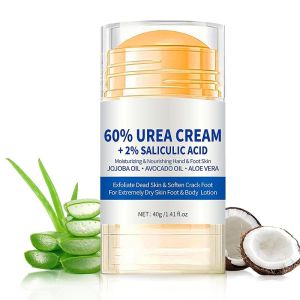 Urea Cream 60% plus 2% Salicylic Acid Maximum Strength Foot Cream for Dry Cracked Heels and Feet Callus Remover Urea Cream for Feet Hands Knees Hydrates & Exfoliates 40g/1.41 fl.0z 1-Pack