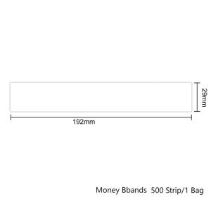30cm Pack Cash Money Band Blank Self-Adhesive Currency Straps/Bank Supermarket Money Wrappers