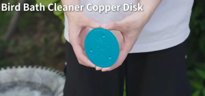 Copper Bird Bath Purification Disk with Triple Point Support Copper Purification Cleaner Universal for Outdoor Birdbath