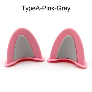 2 Pcs Motorcycle Helmet Cat Ears Cute Electric Car Motocross Stickers Driving Styling Universal Helmet Decoration Accessories