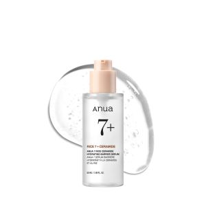 Anua Rice Ceramide 7 Hydrating Barrier Serum Moisturizing Face Serum Non-comodogenic Hyaluronic Acid Niacinamide Lightweight Fragrance Free Sensitive Dry Skin Korean Skincare 1.69 fl oz