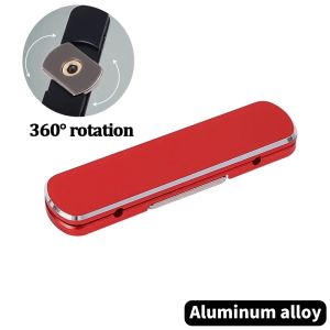 Folding Mini Metal Phone Holder 360° Rotatable Back Stick Invisible Bracket Portable Ultra Thin Mobile Desktop Stand