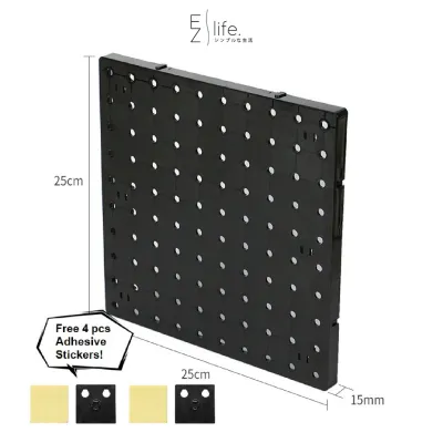 Pegboard Perforated Display Board Wall Display Rack Peg Board Wall Mounted Hole Board Bedroom Wall Organizer 洞洞板置物架