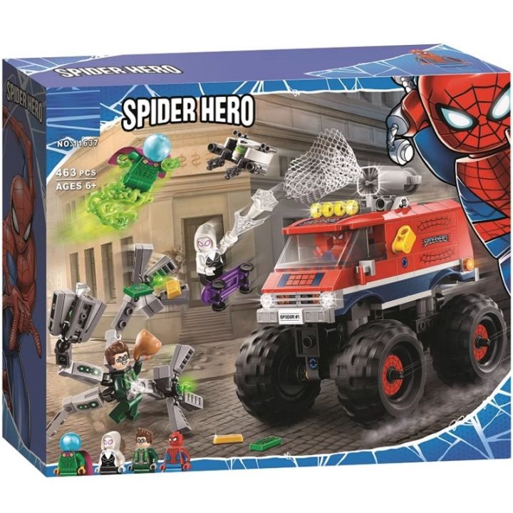 LEGO Superhero 76174 Spider Man Monster Feet vs. Mysterious Guest ...