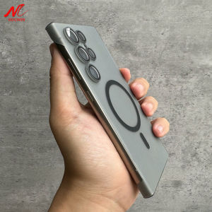 For Samsung S25 S26 Ultra Frameless Case Slim Matte Cases for Galaxy S24 S25 Plus S23 Ultra magnetic Wireless Charging Cover