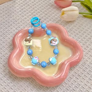 สร้อยสายคล้องโทรศัพท์มือถือ SPH-A ดีไซน์การ์ตูนน่ารัก พร้อมห่วงกุญแจและจี้ผู้หญิง