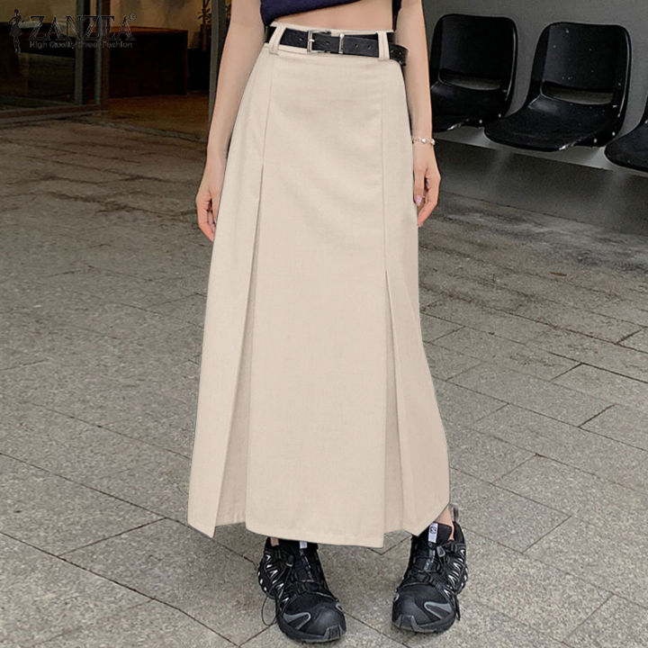 ZANZEA Korean Style Women's Pencil Skirt New Fashion High Waist