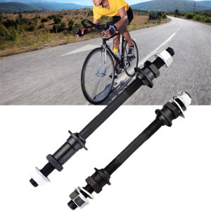 Metal Mountain Bike MTB Bike Spindle Front Back Axles Bike Solid Shaft Bicycle Wheel Hub Axle H260729