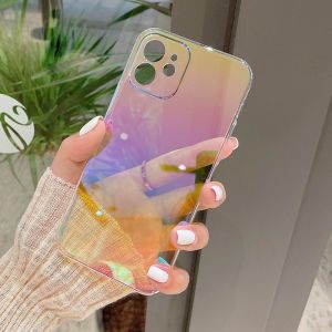 Zeallion Rainbow Laser Phone Case For [Samsung Galaxy A02s A06 A12 A13 A14 A15 A16 A22 A23 A24 A25 A32 A33 A34 A35 A51 A52 A53 A54 A55 A71 A72 A73 5G Note 10 20 Pro M02s S10 S20 FE S20 S23 S24 S25 Ultra S21 S22 Plus]  Soft Silicon PC Bumper Back Cover