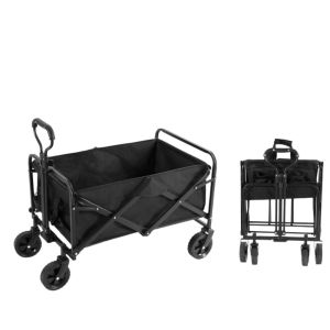 TROFEO OUTDOOR TROLLEY WAGON Portable Foldable Cart Wheels 5" 7" Outdoor Camping Groceries Fishing Picnic Beach Camp WT