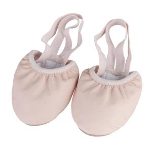 Half Soles Ballet Dance Shoes Stretch Canvas/Leather Breathable for LyricalModernJazzs Danceand Contemporary Accessory