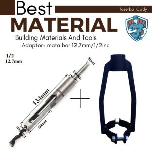 adaptor bor bobok kayu bahan kuat Dudukan Mesin Bor Bobok +mata bor 10mm