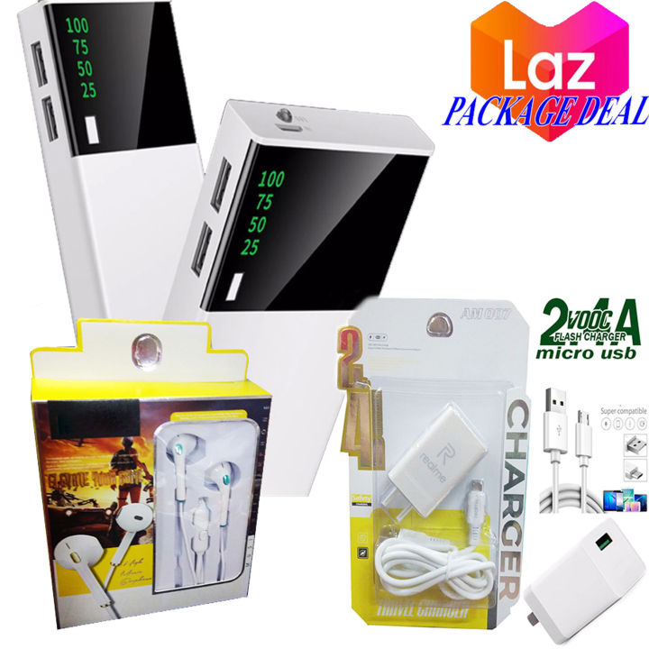 ORIGINAL ROMOSS KC12 POWER BANK P50 EARPHONE W/MIC /AM007 MICRO