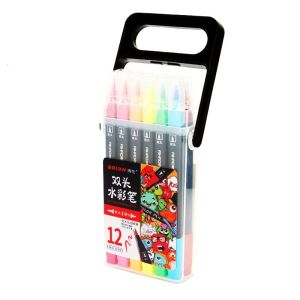 12/18/24/36 pcs Dual head coloring brush pen marker painting set Drawing Art Supplies