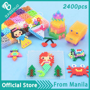 BABEDUO 1box DIY Puzzle Beads Toys for Kids Water Sticky Beads Crafts Set Educational Toy Colorful Creativity Magic Bracelet Making Children Gifts