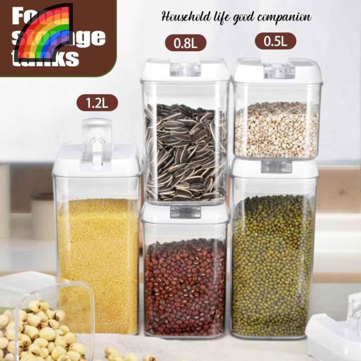 Transparent Plastic Spice Container – Clear Cooking Storage Jar