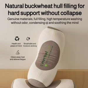 Herbal Buckwheat Pillow For Cervical Support Better Sleep Relieve Insomnia Contour Neck Support Durable Shape AntiTraction