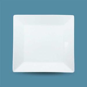 Đĩa sứ trắng vuông cao cấp