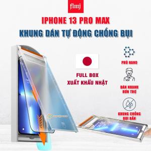 Kính cường lực Iphone 13 Pro Max có khung chống bụi thế hệ mới chính hãng FLMJ