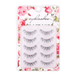 Dorisna ขนตาขนมิงค์ธรรมชาติแบบใสขนตาปลอมแบบไฮบริดวอลลุ่ม3D แต่งหน้าขนตาปลอมขนตาสั้น