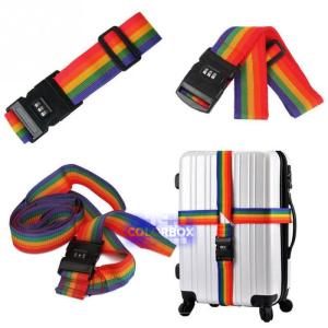 MR Tali Pengaman Koper / Travel Bags Belt / Luggage Belt Bags dengan Kunci Variasi Angka / Tali Pengikat Koper