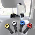 Móc Treo Đồ Sau Ghế Ô Tô Kiêm Giá Đỡ Điện Thoại Đa Năng, Móc Xoay 360 Độ Tiện Lợi Ra Phía Trước Hoặc Phía Sau Ghế, Chịu Lực Treo Lên Đến 5kg. 