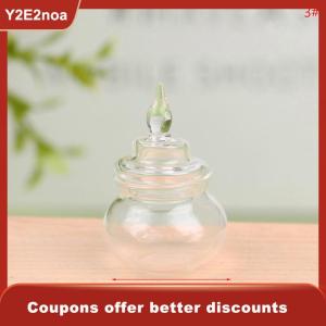 【Y2E2noa】 1:12 Dollhouse Mini Glass Jar Candy Bottle Storage Tank Tiny Vial Kitchen Decor