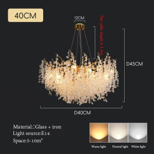 Tri-colors CrystalGlass Lighting Stair Chandelier ModernDeusign LED Indoor Light Kitcheirn Lamps StairLights for Ceiling Hall hotel bar restaurant