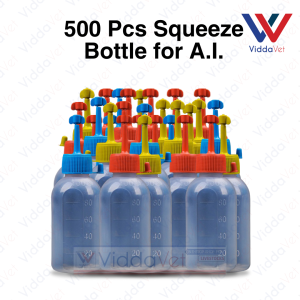 Viddavet 500pcs Squeeze Bottle for animals for pig artificial insemination good quality