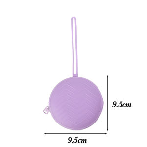 5Pcs Baby Pacifier Holder Box Silicone Infant Portable Soother Container Boxes Key Lipstick Storage Bags with Handle 5 Colors