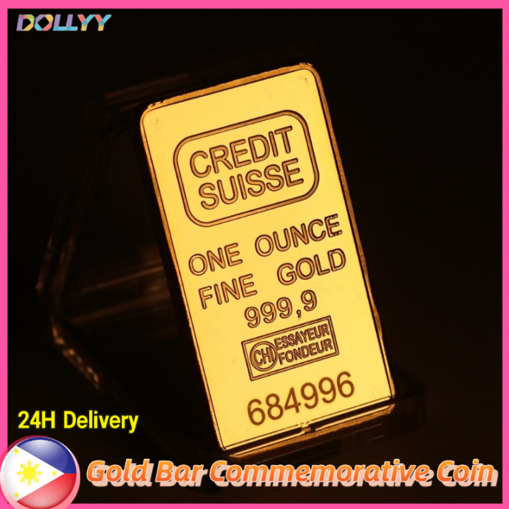 [🇵🇭 24h Delivery] Dollyy 1 OZ 24K Gold 999 Display Gold Plated Bulion ...