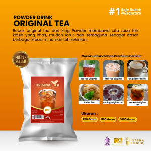 Bubuk Minuman Regular Rasa Original Tea Powder Drink Reguler Teh Original