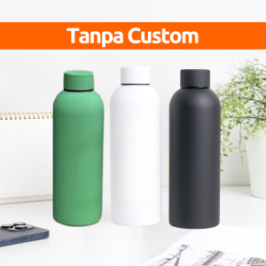 Botol Minum Tumbler Termos Lulu Custom Tahan Panas Dingin Vacuum Insulated 500ml BPA Free Grafir