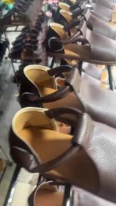 Soft Leather Sandals With Heel Strap Korean Style Thick Non-Slip Sole Vintage Design Comfortable To Wear Breathable Size 36-40.