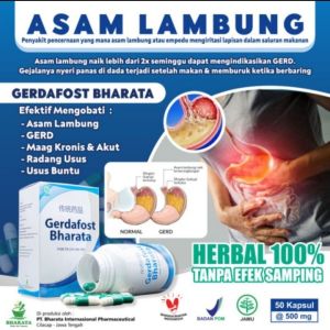 Gerdafost Bharata Obat Asam Lambung - Obat Gerd - Obat Maag Kronis - Obat Usus Buntu - Obat Radang Usus