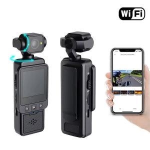 Lenovo 4K Handheld Sports Pocket Camera Display 180 °   Rotatable WiFi Wireless Video Recorder Built-in Fill Light Motion Camera