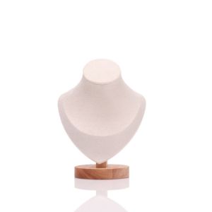 LIWU Wooden Jewelry Storage Rack Show Suede Display Model High Quality 3D Necklace Display Rack Necklace